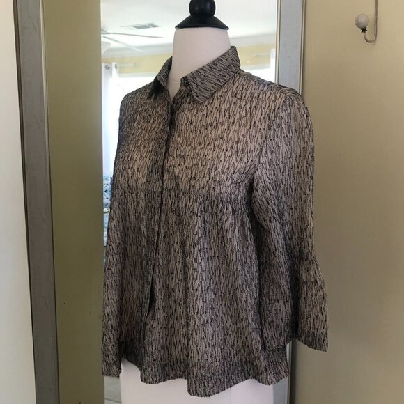 Neeru Kumar Women's Patterned Silk Blouse - Picture 3 of 9